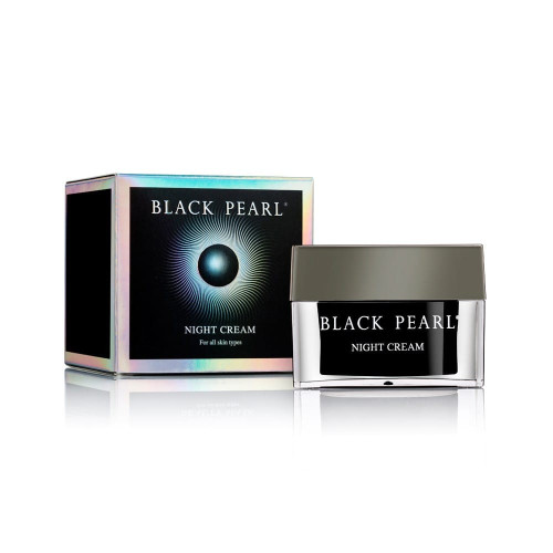 BLACK PEARL nakts krēms sejas ādai ar pērļu pulveri un Nāves jūras minerāliem 50ml | Multum