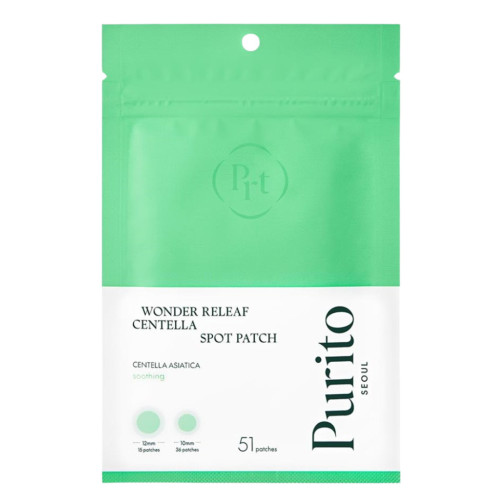PURITO SEOUL pretiekaisumu plāksteri izsitumiem un pinnēm ar Centella Asiatica 51gab | Multum
