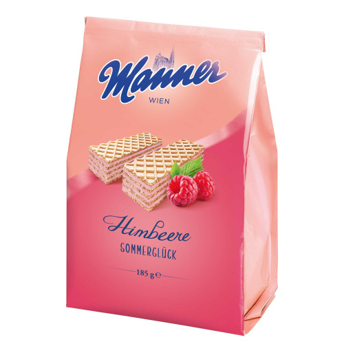 MANNER Raspberry vafeles 185g | Multum
