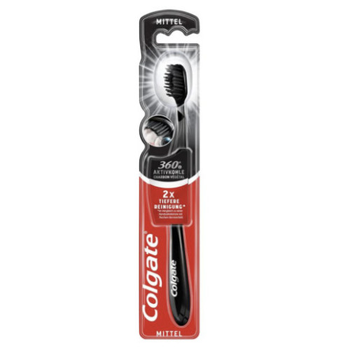 COLGATE 360° Charcoal Black Medium zobu birste | Multum