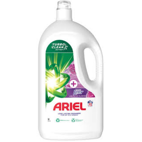 ARIEL Amethyst Flower veļas mazgāšanas līdzeklis (75x) 3.75L | Multum