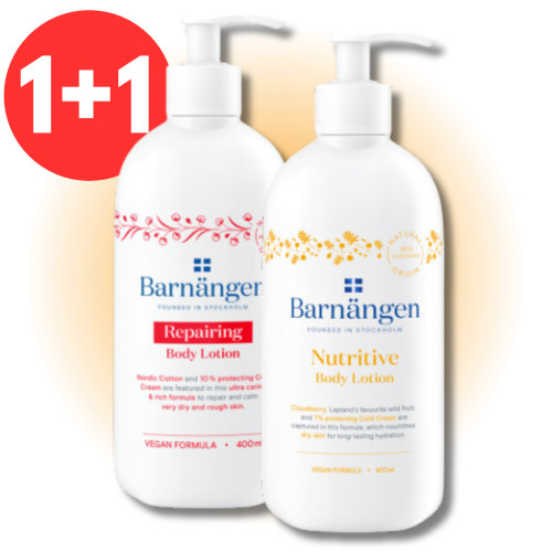 BARNANGEN Ķermeņa losjonu komplekts (Nutritive, Repairing) | Multum