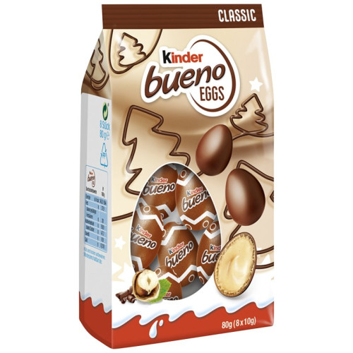 KINDER BUENO Eggs šokolādes konfektes 80g | Multum