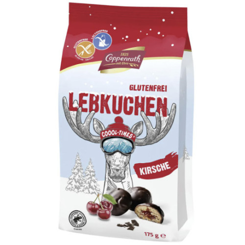COPPENRATH piparkūkas ar ķiršu pildījumu, bez glutēna un laktozes 175g | Multum