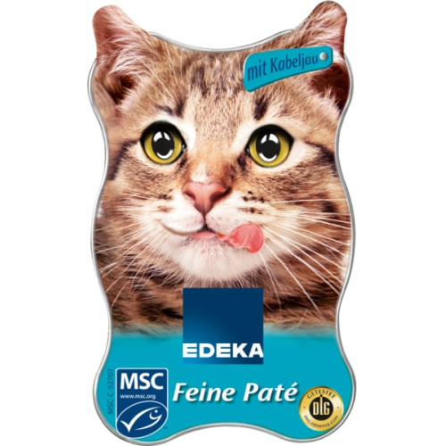 Edeka Feine Pate  pastēte kaķiem ar zivi  85g | Multum