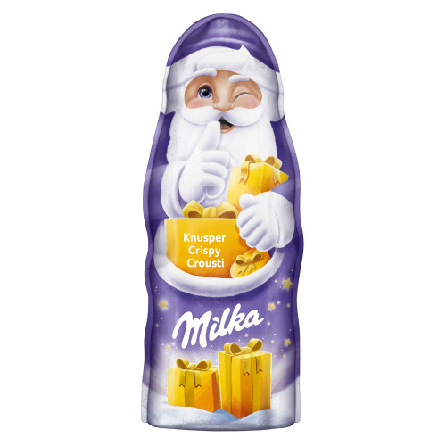 MILKA Crispy piena šokolādes Ziemassvētku vecītis 95g | Multum