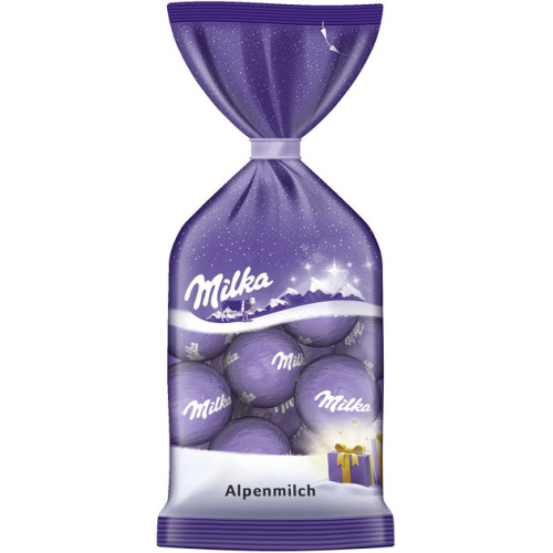 MILKA piena šokolādes konfektes ar šokolādes krēma pildījumu 100g | Multum