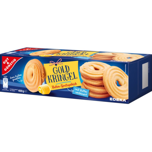 G&G Gold Kringel Butter Spritzgeback Cepumi 400g | Multum