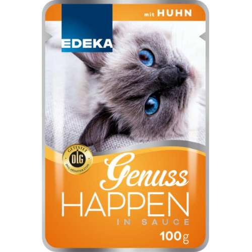 Edeka Genuss Happen kaķu barība ar cāļa gaļu 100g | Multum