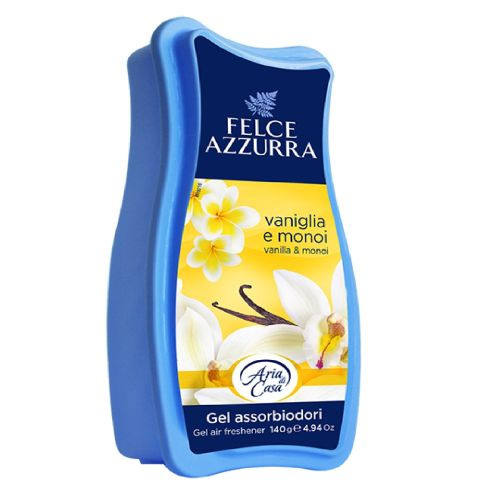 Gaisa atsvaidzinātājs/gels ar vaniļļas un monoi aromātu Felce Azzurra 140g | Multum