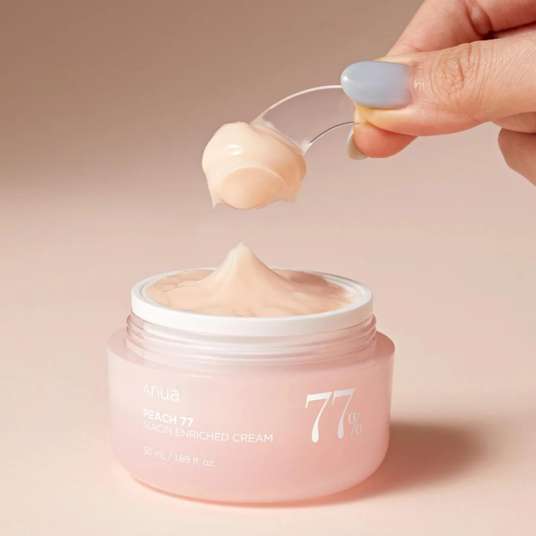 ANUA Peach 77% mitrinošs krēms sejas ādai ar persiku ekstraktu un niacinamīdu 50ml | Multum
